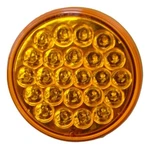 Gg Led Light 4" Pearl Amber Lens 24 Leds Park Turn Clearance Plastic #78270 Each. Fixed Price $32.05.