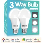 3 Way Led Light Bulbs 50 100 150w Equivalent Daylight White 5000k B. Fixed Price $17.91.