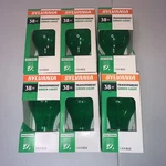 Light Bulbs Indoor/outdoor Transparent Green 38w Sylvania Christmas Lot Of 6 Vet. Fixed Price $22.45.