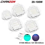 High Power Uv Cyan Smd Led Chip Lamp Bulb 20w 30w 50w 100w Ultraviolet Cob Beads. Fixed Price $18.96.