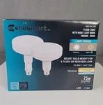 Ecosmart 75 Watt Replacement Br40 Flood Light Night Mode 2-pack. Fixed Price $13.65.