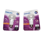 Philips Led Light Bulbs 2 Pack 14w 75w Replacement Warm Glow Dimmable Soft White. Fixed Price $19.97.