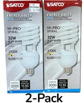 Satco S7331 Hi-pro Spiral Cfl Light Bulb 32w Soft White E26 Base ( 2-pack ) Nos. Fixed Price $19.99.