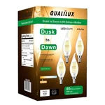 Qualilux Dusk To Dawn Candelabra Bulbs Outdoor, Ca11 4 Pack Ca11, Soft White. Fixed Price $31.18.