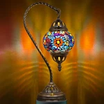 Marrakech Tiffany Style Stained Glass Table Lamp, Handmade Turkish Moroccan Mosa. Fixed Price $74.99.