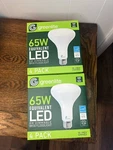 4x New Greenlite Br30 Light Bulbs 8w Led 65w Dimmable 3000k 670 Lumens Two Boxes. Fixed Price $12.99.