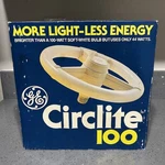Nos Vintage Ge Circlite 100/50 3-way Florescent Circular Bulb New Unopened. Fixed Price $39.99.