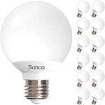Sunco 12 Pack Vanity Globe Light Bulbs Count (pack Of 1) 2700k Soft White. Fixed Price $47.19.