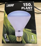 150w Plant Floodlight Grow Bulb Feit Electric 150r/rl 120v. Fixed Price $9.00.
