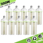 10 Pack 300w Led Corn Light Bulb, 5000k (1500w Mh/hps Equivalent) E39 Large Base. Fixed Price $1094.94.