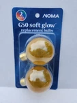 Noma Soft Glow Bulbs G50 Gold Pack Of 2 Nos. Fixed Price $9.98.
