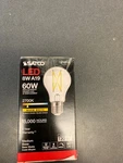 Satco Lighting S12414 Single 8 Watt Medium Base A19 Led Bulb - 2700k Clear. Fixed Price $10.38.
