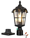 Edishine Dusk To Dawn Outdoor Post Lights Anti-rust, Water Ripple Glass,. Fixed Price $56.99.