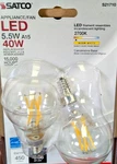 12-pack Satco S21710 Led Filament Light Bulbs Candelabra E12 A15 2700k 24 Total. Fixed Price $27.00.