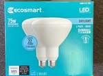 Ecosmart 75-watt Replacement Br40 Dimmable Led Light Bulb Daylight (2-pack). Fixed Price $15.00.