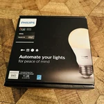 Philips Hue White 4 Pack A19 Led Smart Bulbs Starter Kit W/ Bridge. Fixed Price $43.15.