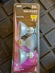 (3-pk) Feit Electric Mr16 Gu10 Bulbs Frosted 50w 120 Volts Flood Reflect. Fixed Price $19.99.