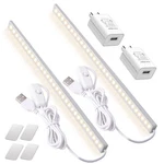 Dweptu 2pack Led Under Cabinet Light Bar With Usb 12", White. Fixed Price $20.05.