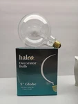 5" Globe Halco Clear 40 Watt Decorator Light Bulbs G40 130v Long Life. Fixed Price $10.00.