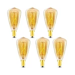 New Orange Heart Vintage Edison Light Bulbs, E12 Candelabra 60w .... Fixed Price $24.86.
