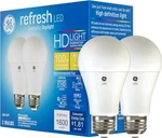 Ge Refresh Led Light Bulbs, 100 Watt, Daylight, A19 (2 Pack). Fixed Price $22.99.