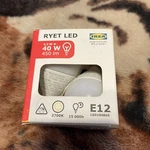 Pack Of 2 Ikea Ryet Led Bulb E12 400 Lumen Globe Opal 4.4 Watt 503.888.00 New. Fixed Price $5.00.