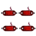 Eaglerich 4pcs Piranha Led Side Marker Lights, 10-30v Red Turn Signal Clearan.... Fixed Price $32.70.