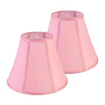 Jerhous 2 Pcs Pink Lamp Shades Rayon Silk Bell Lampshade 6.7''top X 13''bottom. Fixed Price $50.34.