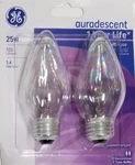 Ge 75340 2 Count Flame Shape 25 Watt Auradescent Light Bulb - Pack Of 24. Fixed Price $144.98.