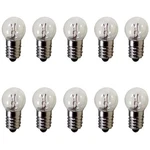 Meetus 10 X E10 12v 0.5a Dc Warm White Miniature Screw Base Bulb C6, 12 Volts. Fixed Price $9.11.