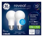 Led Light Bulbs, A19, Warm White, 8.5 Watt, 2-pk. - 93132019. Fixed Price $24.75.