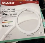 Satco S6503 12" Circline Fluorescent Tube 32w 4100k Cool White Rapid Start. Fixed Price $30.00.