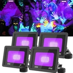 T-sun 30w Led Black Lights 4 Pack, Blacklight Flood Light With Plug, Outdoor .... Fixed Price $61.59.