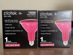 Lot Of 2 Zilotek Par38 353-1458 Led Bulb Red 100 Watt Equivalence 13w E26 Base. Fixed Price $9.00.