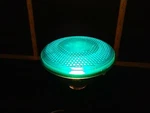 Vintage Christmas Ge Green Flood Lamp Par40 100w Quantity Of 2. Fixed Price $10.00.