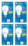(4 Bulbs) Ge Refresh Led A21 1600 Lumens, 100w Equivalent, 13.5w - Daylight. Fixed Price $48.83.