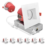 Luxrite 6-pack 4" Led Recessed Light 5cct 15 Watts 1000lm Dimmable Baffle Trim. Fixed Price $419.99.