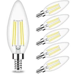 Honesorn Candelabra Led Bulb, E12 6 Count (pack Of 1), 5000k Daylight White. Fixed Price $17.30.