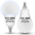 E12 Led Ceiling Fan Light Bulbs 100 Watt Equivalent, Daylight White 5000k 9w. Fixed Price $21.84.