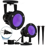 12w Led Black Lights,outdoor Blacklight For Landscape Lighting,120v Spo.... Fixed Price $37.57.