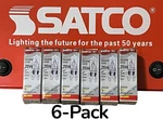 Satco S4617 120v 75 Watt T4 G9 Base Light Bulb Clear Double Loop ( 6-pack ) Nos. Fixed Price $17.99.