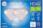 Ge Lighting 43098 12watt E26 Par30l Daylight Led Dimmable Refresh Light Bulb 2ct. Fixed Price $10.55.