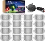 Mictuning C2 Max Rgb+ic Led Rock Light With White Housing - 16 Pods Chasing Colo. Fixed Price $244.77.