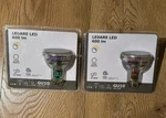(set Of 2) Ikea Ledare Gu10 Led Bulb 600 Lumen, 2700 K, Dimmable 103.632.36, New. Fixed Price $9.99.