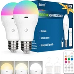 Cordlessglow Rechargeable Light Bulbs With Remote,5 Rgb + 3 Cct Dimmable Battery. Fixed Price $28.88.