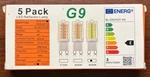 G9 Led Bulbs 5 Pack For Chandelier By Baoming Model # Bl-g9gt43t-4w. Fixed Price $11.50.