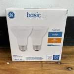 Ge Basic 50-watt Eq Led Par20 Daylight Dimmable Flood Light Bulb 2 Bulbs Nib. Fixed Price $13.95.