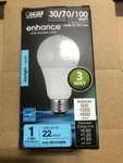 2 Feit Electric A30/100/950ca 30/70/100w Non-dimmable A19 3-way Led 5000k Bulbs. Fixed Price $20.14.