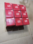 Lot Of 9 Feit Electric A19/tr/led 4.5w A19 Clear Red Led Light Indoor/outdoor. Fixed Price $25.20.