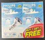 Phillips 50 Watt R20 Bulbs Indoor Flood Light Natural 2pk. Fixed Price $12.79.